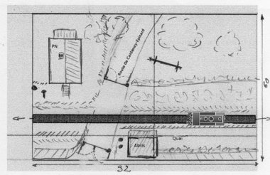 Le module sera en fait un peu plus long que sur le plan : 110/120 cms