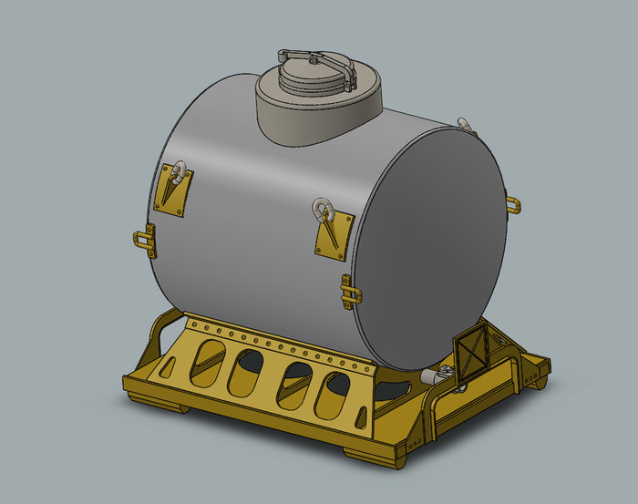 Citerne 2500l de section circulaire