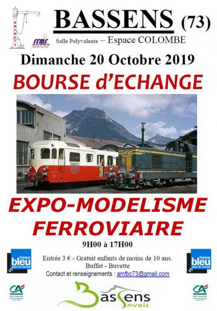 Expo bourse AMFBC73 avec réseau en zéro et stand CDZ