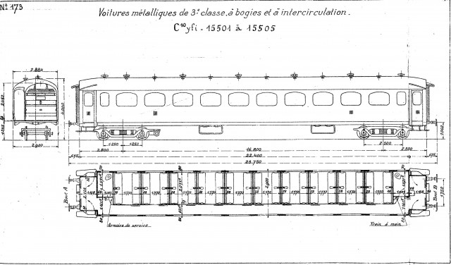 5 rares voitures C10yfi 15501 à 15505