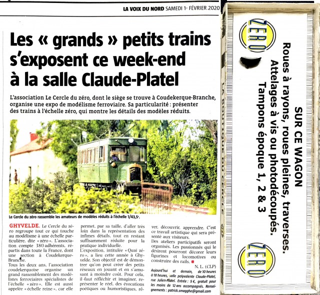Article Voix du Nord dimanche 2/2/20