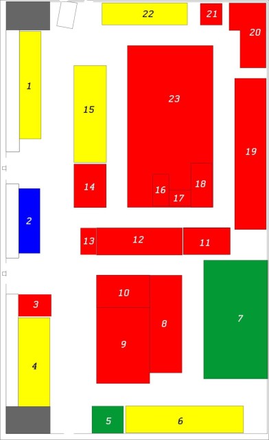 Quai Zéro 2024 plan de la salle avec emplacement des exposants